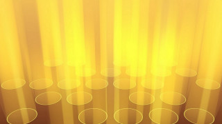 Yellow background circles curtain light - a black floor free wallpaper for desktop