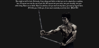 Man holding sword quote above - a quote above free wallpaper