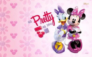 Minnie mouse wallpaper pink background - heart free wallpaper for desktop