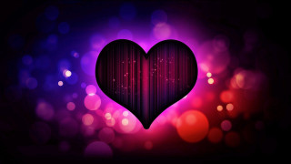 Heart shaped purple red background 2 - the background and a blurry background free wallpaper for desktop