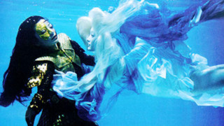 Woman dress underwater fish costume - an impressionist painting free wallpaper