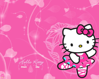 Hello kitty pink background bow 3 - kitty wallpaper free wallpaper for desktop