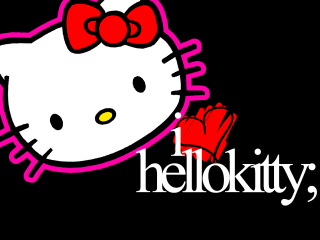 Hello kitty logo red bow - fructose free wallpaper