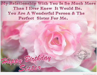 Pink rose happy birthday sister - a happy birthday message free wallpaper