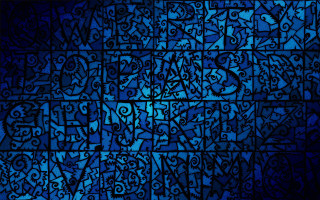 Blue background letters black background - art spiegelman free wallpaper