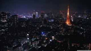 City night tower lights buildings 6 - andreas gursky free wallpaper