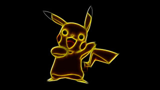 Pikachu holding sign pointing black - pokemon free wallpaper