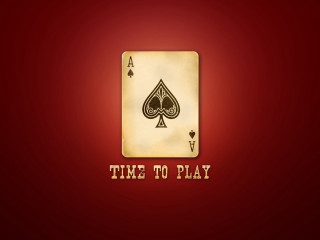 Time to play ace playing 2 - a card free wallpaper