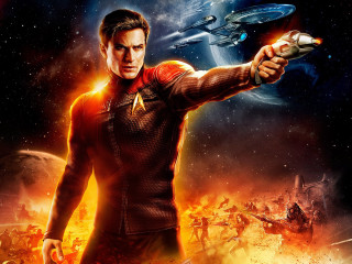 Man gun star trek poster - a man holding free wallpaper