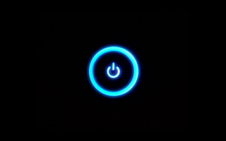 Blue light black background circle - plasma free wallpaper