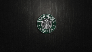 Starbucks black leather wooden graffiti - black background free wallpaper for desktop