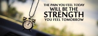 Clock chain quote pain strength - realism free wallpaper