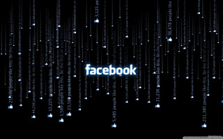 Facebook logo dark background conceptual - a facebook logo free wallpaper