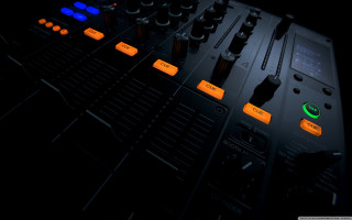 Sound board closeup buttons knobs 5 - studio quality free wallpaper