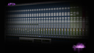 Sound board sound waves purple - the side of the screen free wallpaper