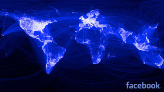 Blue world map lines blue 2 - arthur quartley free wallpaper for desktop