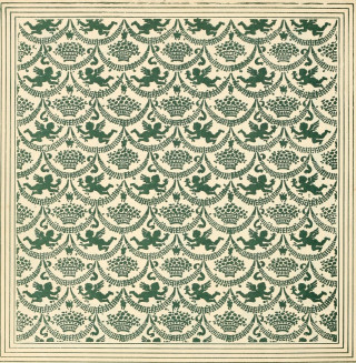 Green white pattern leaves flowers - pattern free wallpaper