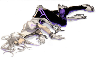 Woman falling ground legs spread - her knee free wallpaper for desktop