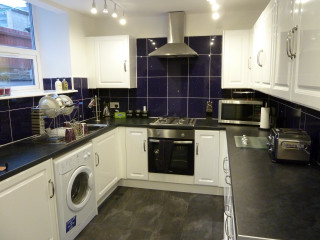 Kitchen washingmachine stovetopoven night starrysky - a kitchen free wallpaper for desktop