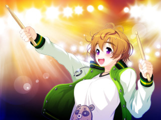 Woman holding stick bear shoulder - a stick free wallpaper for desktop