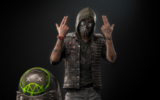 Man blackshirt greenhelmet handsup punk - punk free wallpaper