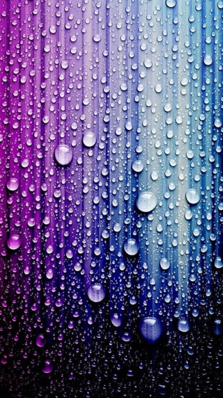 Water droplets black background rainbow - free rain wallpaper for mobile