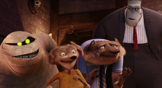 Animated characters wall of lights - a giant monster free wallpaper