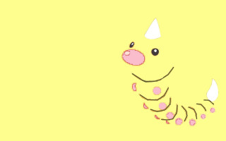 Cartoon character pink nose white - creature free wallpaper