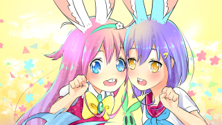 Anime girls bunny ears colorful - sakimi chan free wallpaper