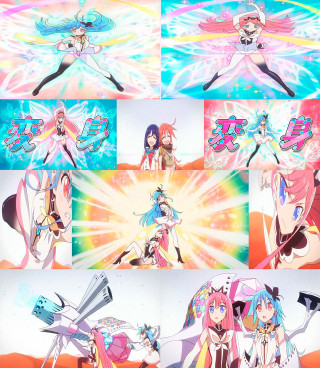 Anime characters colored hair diverse - dynamic free wallpaper for tablet