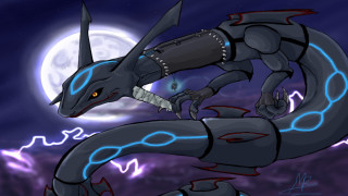 Cartoon dragon sword lightning background - a cartoon of a dragon free wallpaper