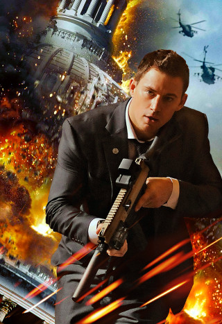 Man suit gun building helicopter - free sci-fi wallpaper for mobile