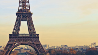 Paris tower clock cityscape bridge - a tall tower free wallpaper for desktop