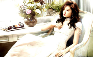 Woman chair window flowers vase - a chair next free wallpaper