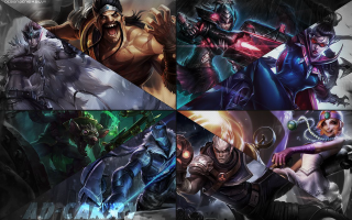 Characters poses colors series four - different character free wallpaper