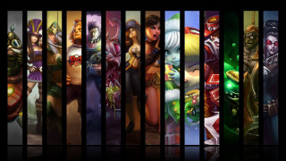 Characters costumes colorful diverse sizes - different character free wallpaper for desktop