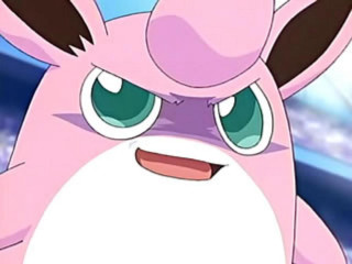Pink pokemon big eyes big - a stadium in the background free wallpaper
