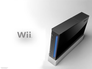 Computer blue light wii logo - the side of it free wallpaper