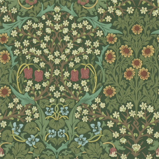 Green brown floral pattern flowers - gaudy free wallpaper