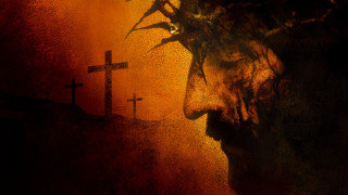 Man cross jesus painting foreground - jesus free wallpaper