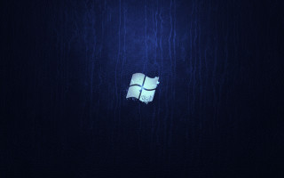 Dark blue background white window - blue background free wallpaper