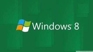 Green background windows 8 logo - the window 8 logo free wallpaper