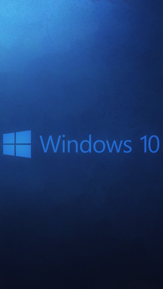 Blue background windows10 logo render - purism free wallpaper for mobile