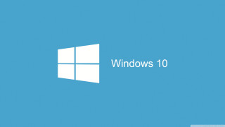 Blue background windows 10 logo 2 - the window 10 logo free wallpaper