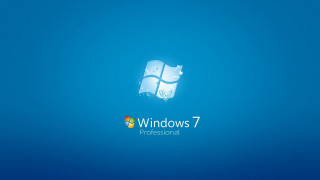 Blue background windows7 logo precisionism - the window 7 logo free wallpaper for desktop