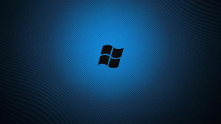 Blue background black white logo 4 - purism free wallpaper for desktop