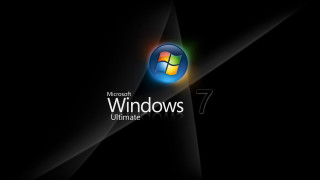 Black background windows7 logo windows - ultimate free wallpaper for desktop
