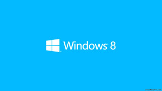 Blue background windows 8 logo 2 - 8 k free wallpaper