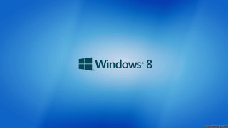Blue background windows 8 logo 4 - 8 k hd free wallpaper