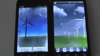 Cellphones windmills moon night sky - andries both free wallpaper for desktop